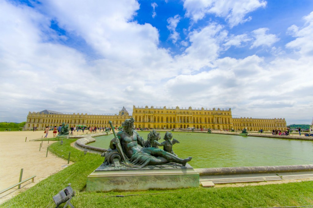 Beautiful Gardens in the Palace of Versailles Paris France