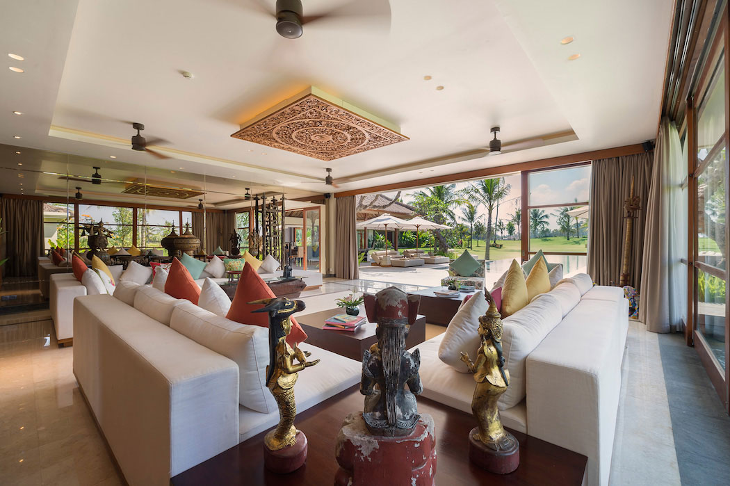 Villa-Kaba-Kaba-Estate-Bali---Living-area-view-to-garden
