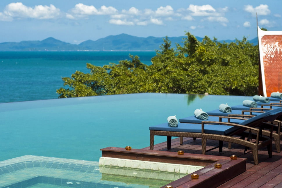 Have a relaxing dip in the infinity pool