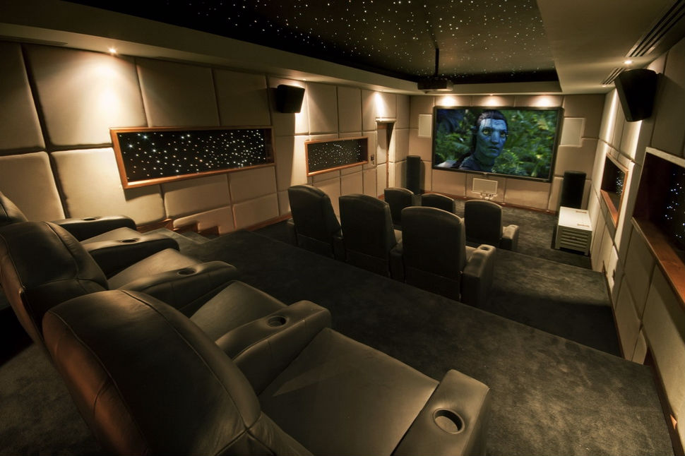 Enjoy watching at a movie at the home theatre