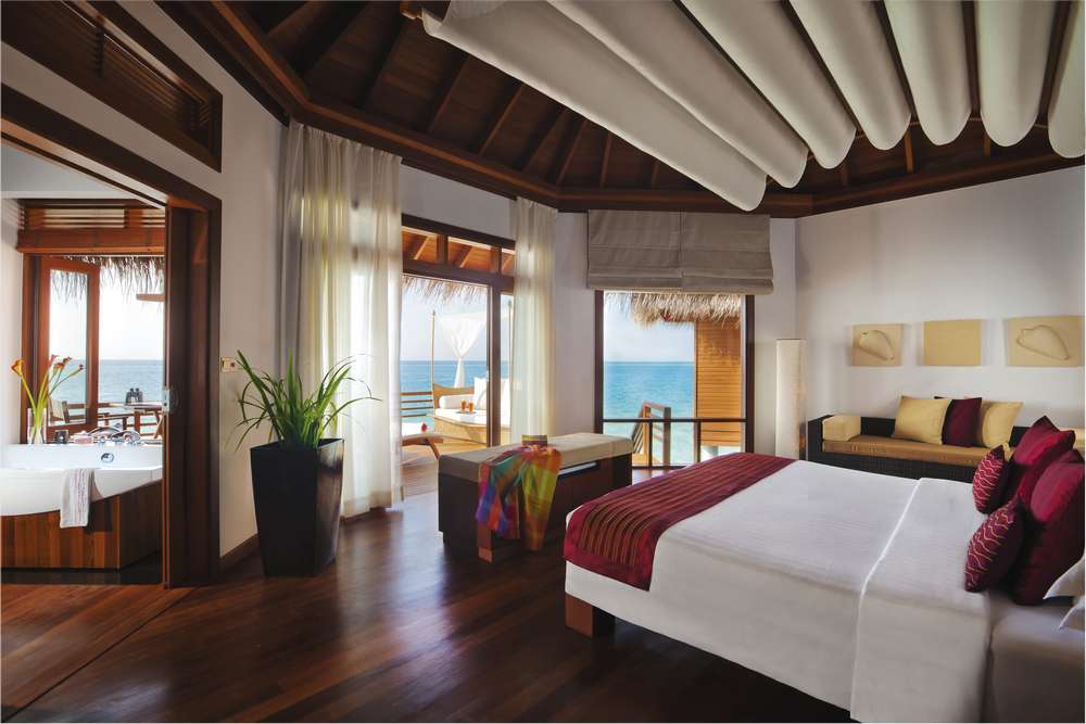 Baros Maldives Water Villa Bedroom