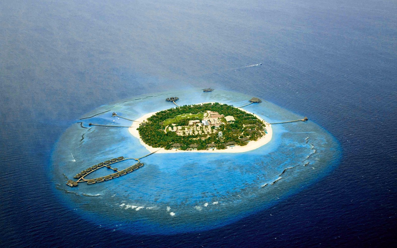 Velaa Private Island Maldives Aerial Shot