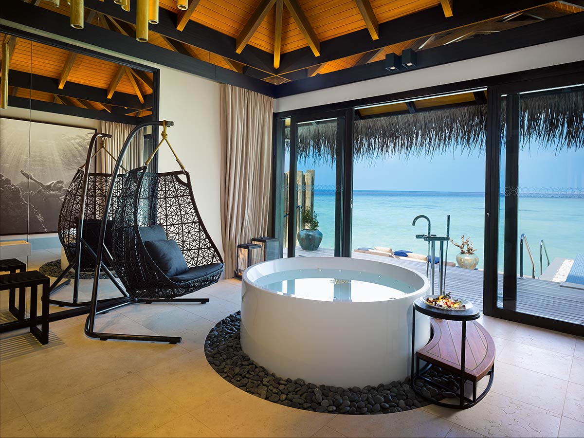 Velaa Private Island Maldives Water Villa Bathroom