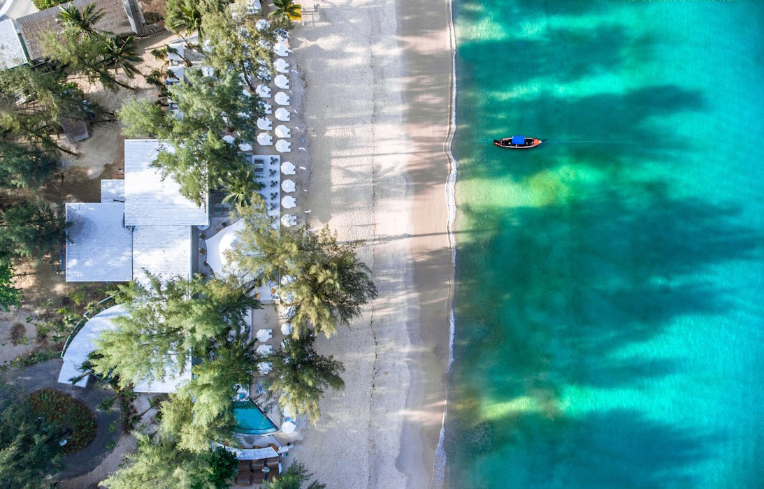 aerial view - catch beach club phuket