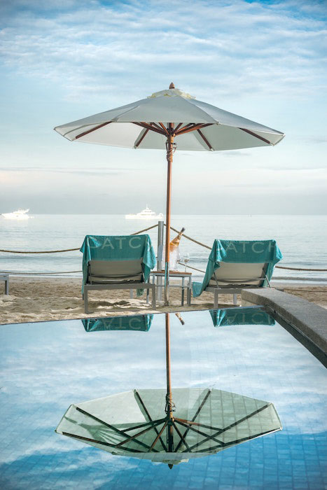 beachside pool - catch beach club phuket