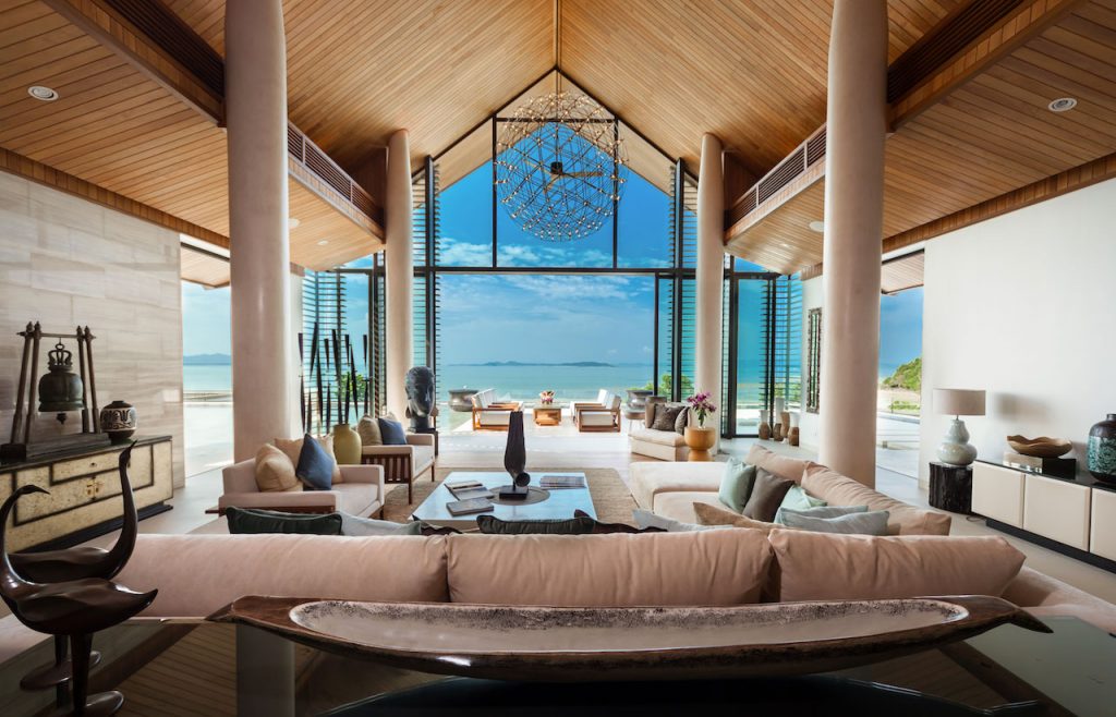 living room with view - villa amarapura phuket