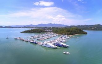 Ao Po Grand Marina - Entrance Aerial Shot