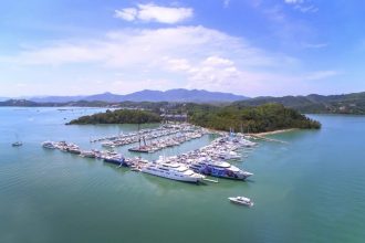 Ao Po Grand Marina - Entrance Aerial Shot