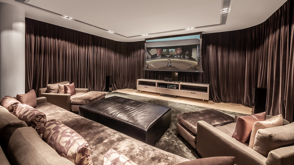 The cinema room